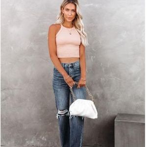 Cotton Ribbed Crop Tank